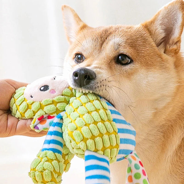 Cute Animal Plush Puzzle Chew Toy for Cats & Dogs