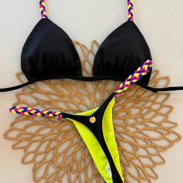 Sexy Halter Triangle Bikini Set Women’s