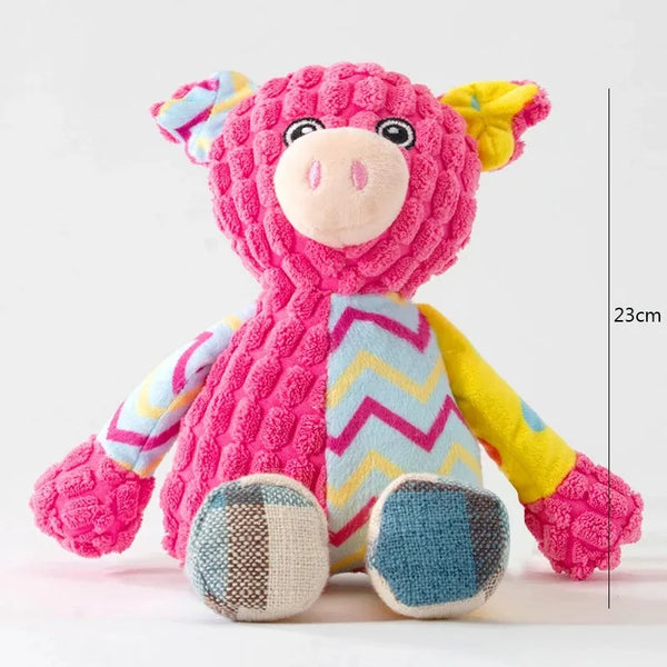Cute Animal Plush Puzzle Chew Toy for Cats & Dogs