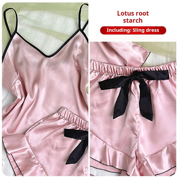 Women’s Smooth Satin Pijama Set – Elegant Comfort at Home