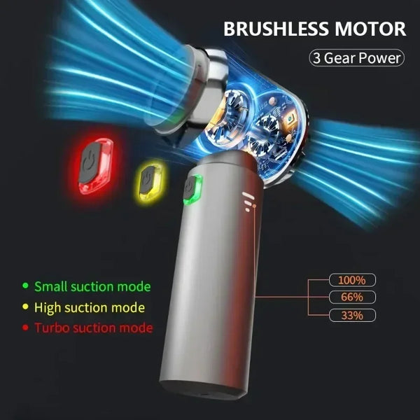 High-Power Cordless Car Vacuum & Air Duster