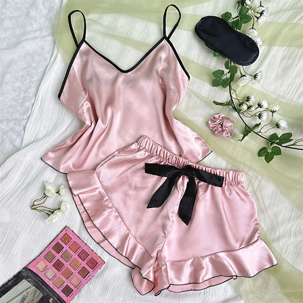 Women’s Smooth Satin Pijama Set – Elegant Comfort at Home