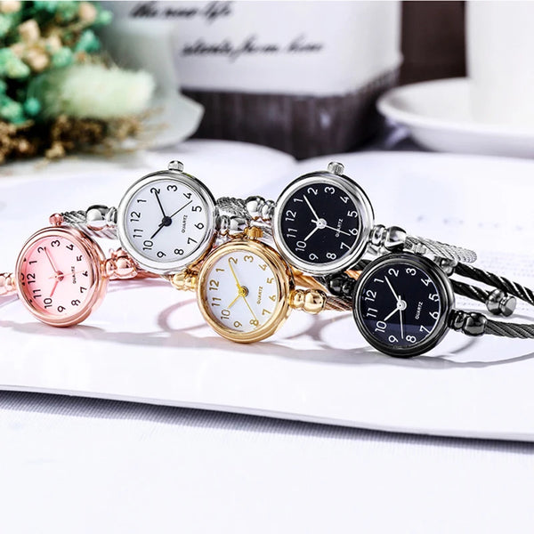 Women’s Gold Bangle Watch Stainless Steel Quartz
