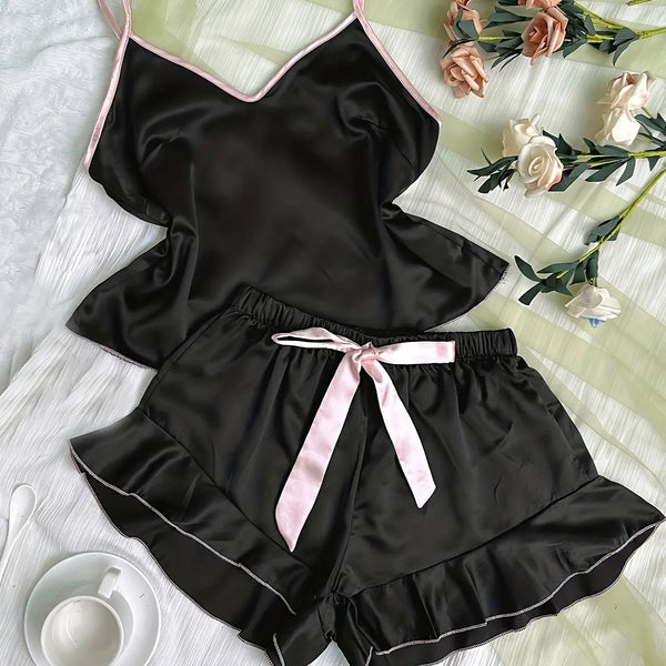 Women’s Smooth Satin Pijama Set – Elegant Comfort at Home