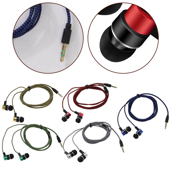 3.5mm In-Ear Wired Headphones (Basic Box) — Bass Stereo Earbuds