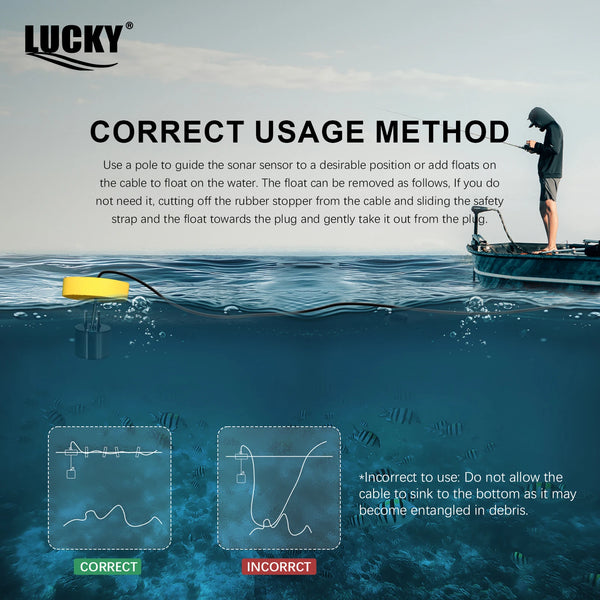 LUCKYLAKER Portable Fish Finder (Sonar Device)