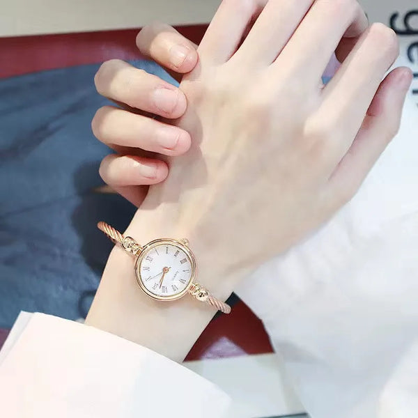 Women’s Gold Bangle Watch Stainless Steel Quartz
