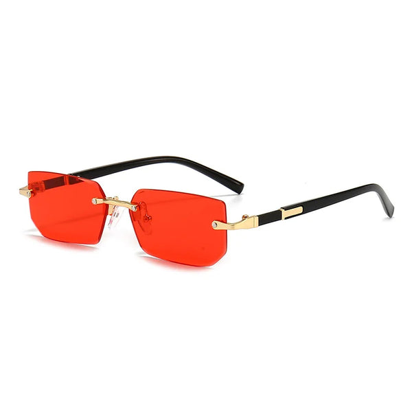 Upgrade Your Style with Trendy Rimless Rectangle Sunglasses