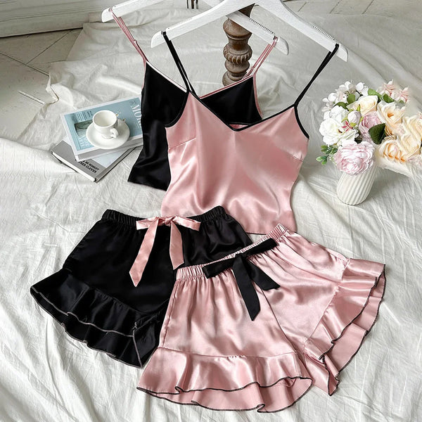 Women’s Smooth Satin Pijama Set – Elegant Comfort at Home
