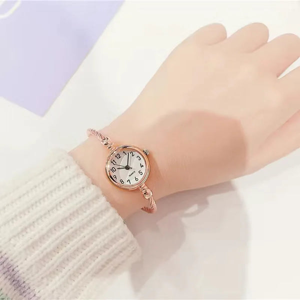 Women’s Gold Bangle Watch Stainless Steel Quartz