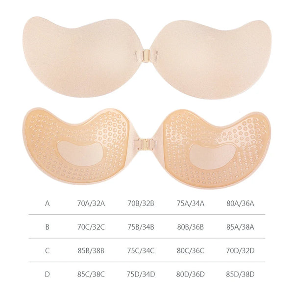 Invisible Push-Up Silicone Bra