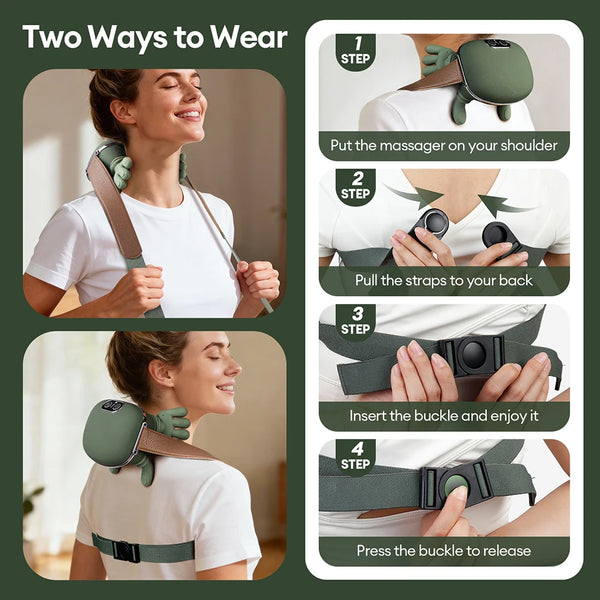 Wireless Neck Kneading Massager