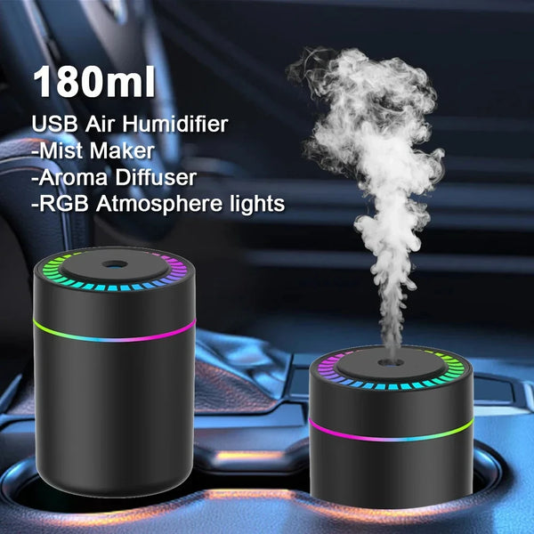 Fresh Air Anywhere – Mini USB Aroma Diffuser for Home & Car!