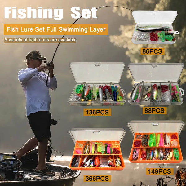 Catch More Fish with the Ultimate Multi-Piece Fishing Lure Kit!