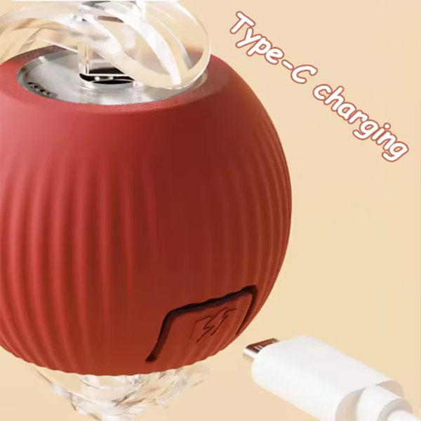 Automatic Hot Dog Cat Toy Ball Interactive Bite-Resistant