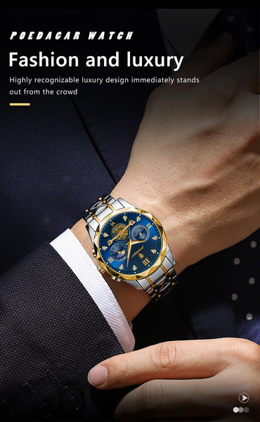 Luxury Men’s Quartz Wristwatch