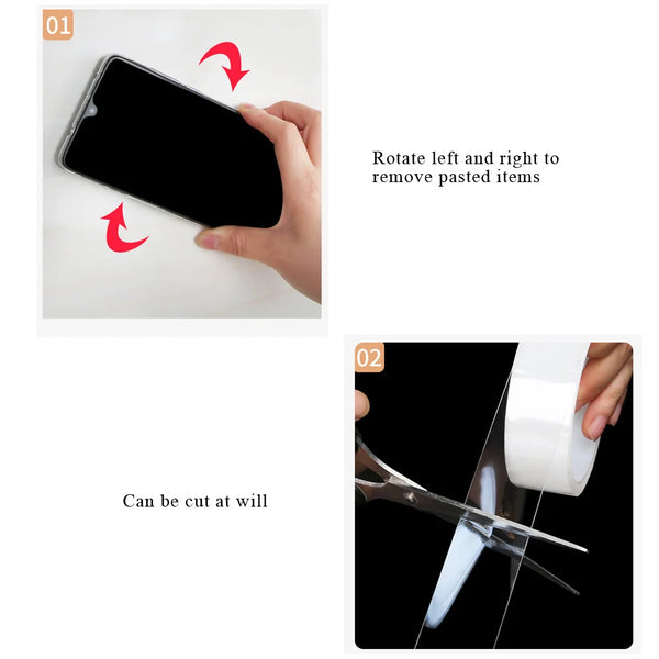 Transparent Nano Double Sided Tape Waterproof