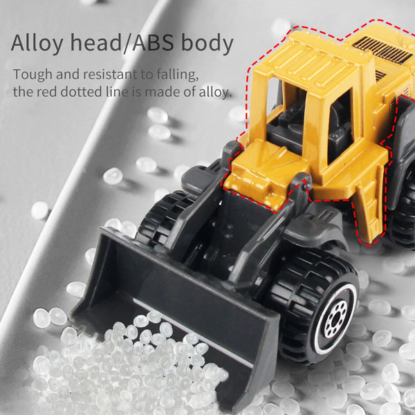 Alloy Engineering Truck Toy Set of 6 pcs