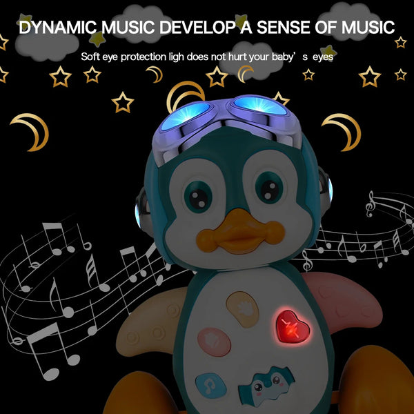 Musical Crawling Penguin Toy for Babies & Toddlers