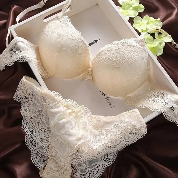 Push-Up Underwire Bra Set for Women