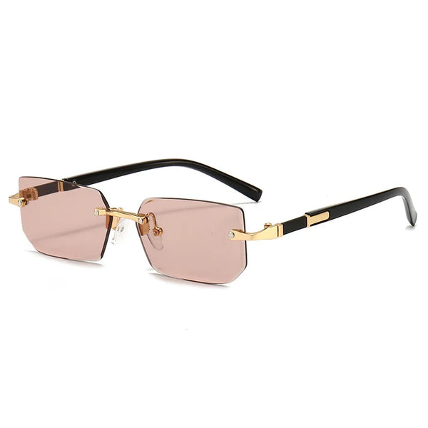 Upgrade Your Style with Trendy Rimless Rectangle Sunglasses