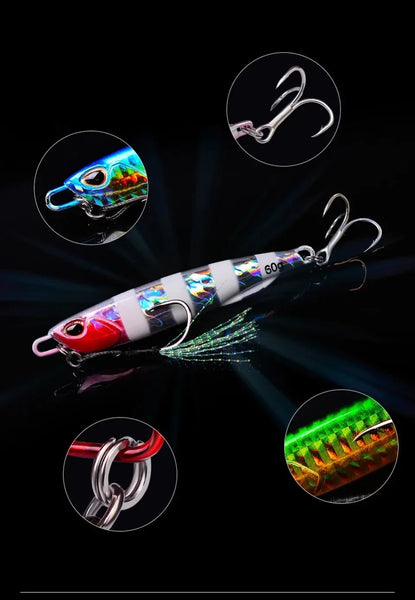 Heavy-Duty Metal Jig Fishing Lure
