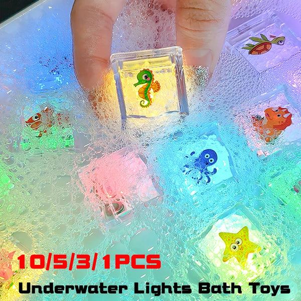 LED Light Up Waterproof Bathtub Toys for Kids