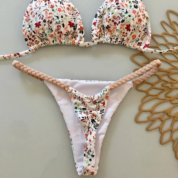 Sexy Halter Triangle Bikini Set Women’s