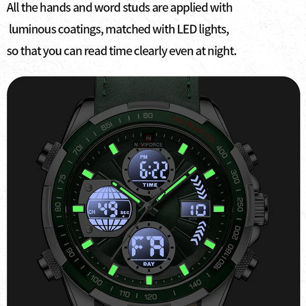 Dominate Every Moment with NAVIFORCE Military Luxury Sports Watch