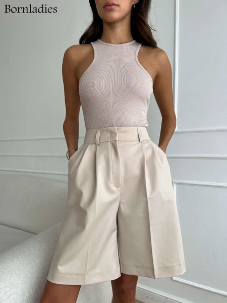 High Waist Wide Leg Casual Summer Shorts
