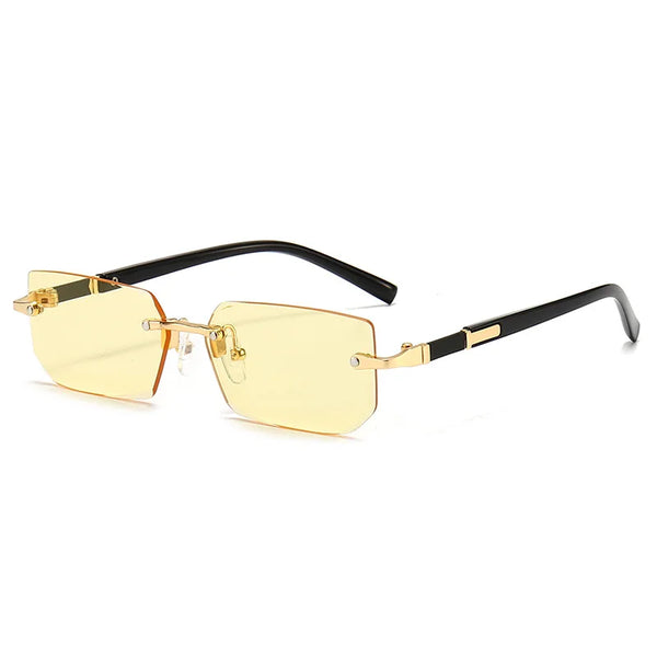 Upgrade Your Style with Trendy Rimless Rectangle Sunglasses