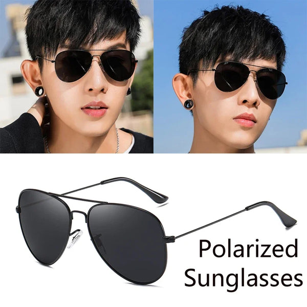 Luxury Polarized Square Sunglasses Vintage