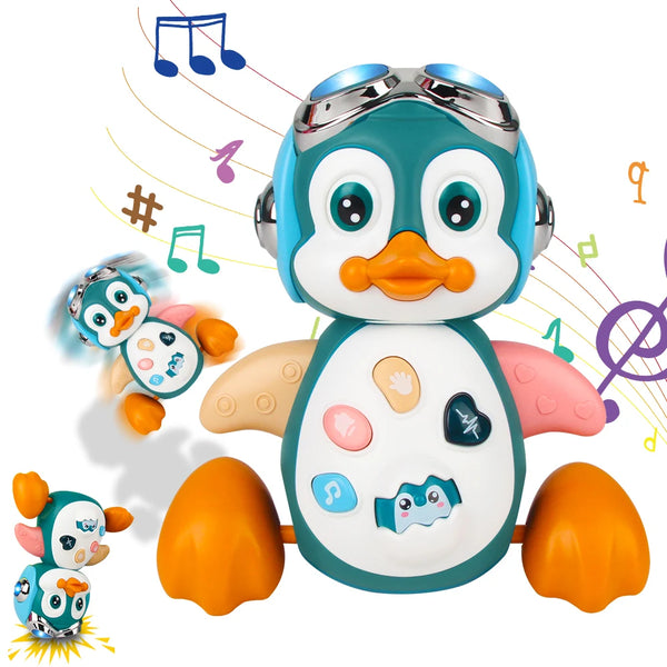 Musical Crawling Penguin Toy for Babies & Toddlers
