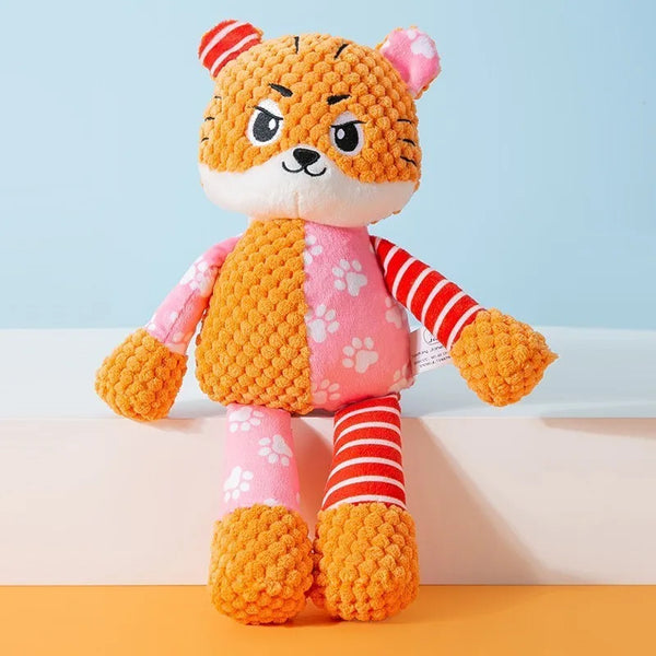Cute Animal Plush Puzzle Chew Toy for Cats & Dogs