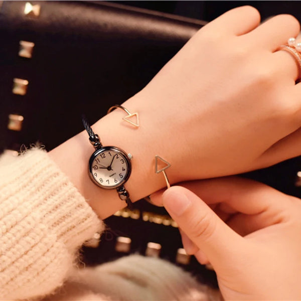 Women’s Gold Bangle Watch Stainless Steel Quartz