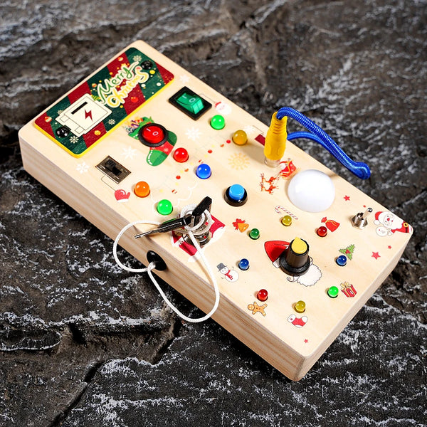Make Learning Fun with This LED Montessori Busy Board for Kids!