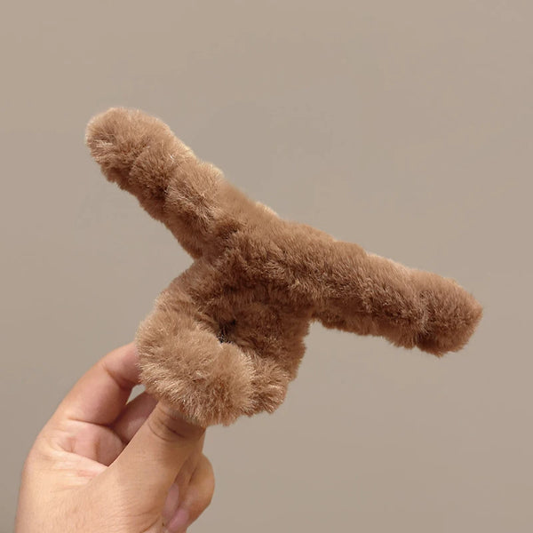 Molans Large Plush Shark Hair Claw Clip