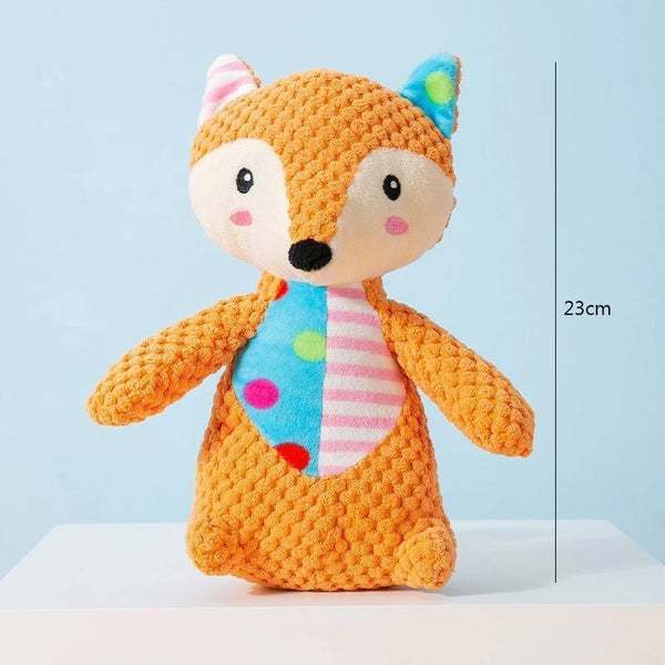 Cute Animal Plush Puzzle Chew Toy for Cats & Dogs