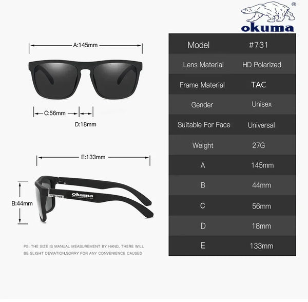 Okuma UV400 Outdoor Hunting Sunglasses (Unisex)
