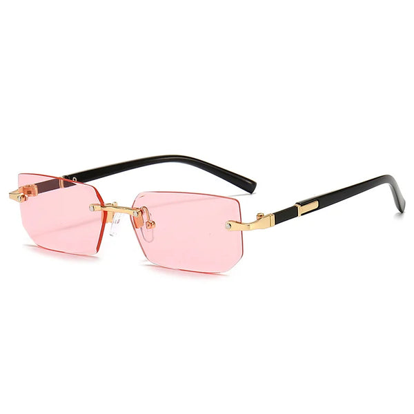 Upgrade Your Style with Trendy Rimless Rectangle Sunglasses