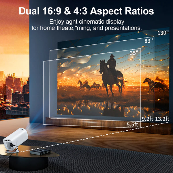 4K Supported Android Portable Home Theater & Gaming Projector

🚀 Benefits