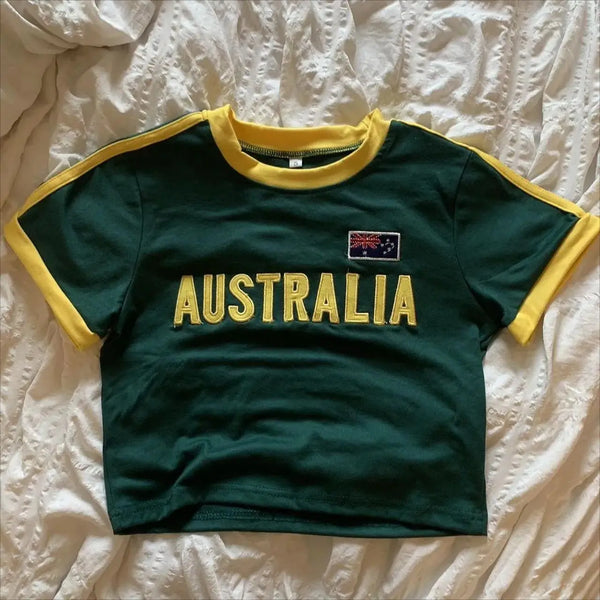 Top Retro Y2K Short Sleeve Tee