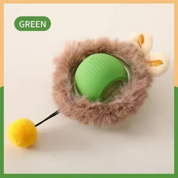 Automatic Hot Dog Cat Toy Ball Interactive Bite-Resistant