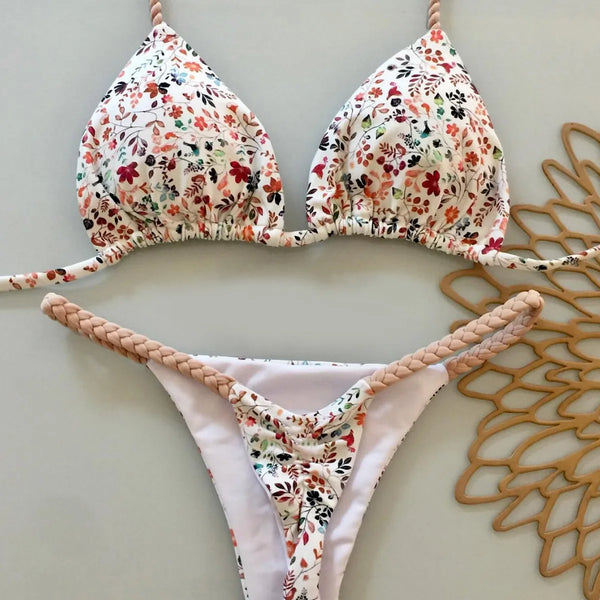Sexy Halter Triangle Bikini Set Women’s