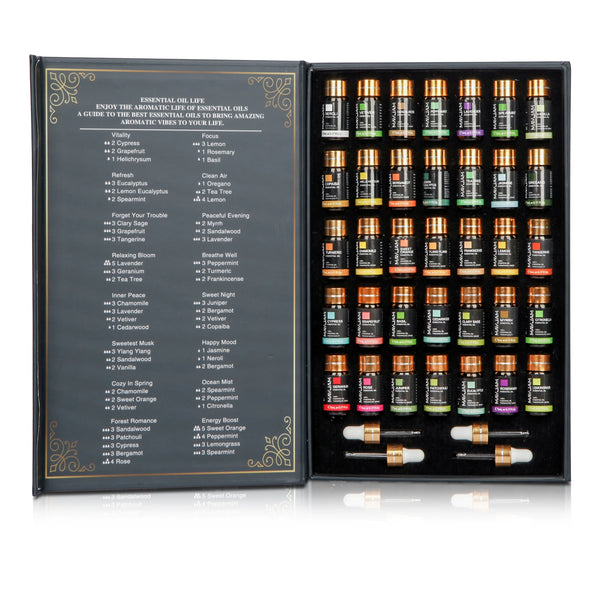 Bottles Essential Oils Set for Diffuser Candle & DIY, 35 Bottles