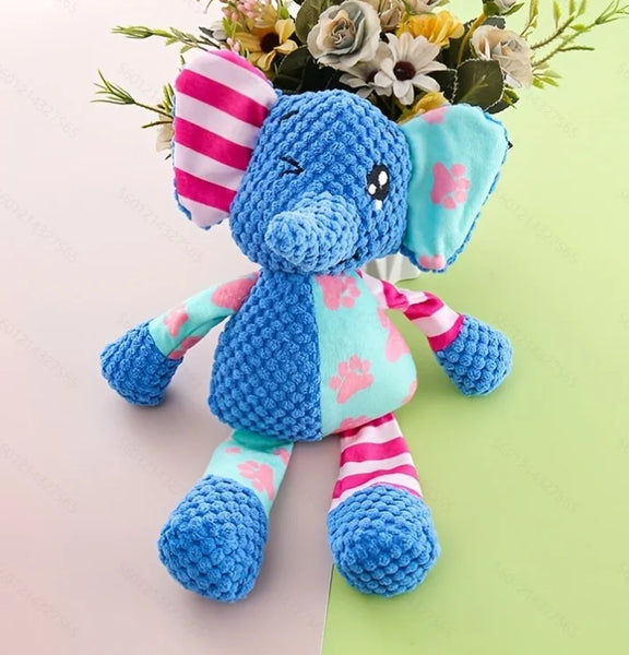 Cute Animal Plush Puzzle Chew Toy for Cats & Dogs