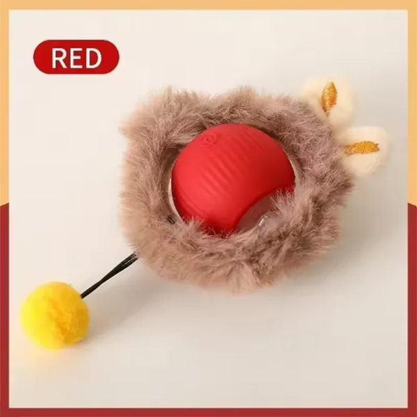 Automatic Hot Dog Cat Toy Ball Interactive Bite-Resistant
