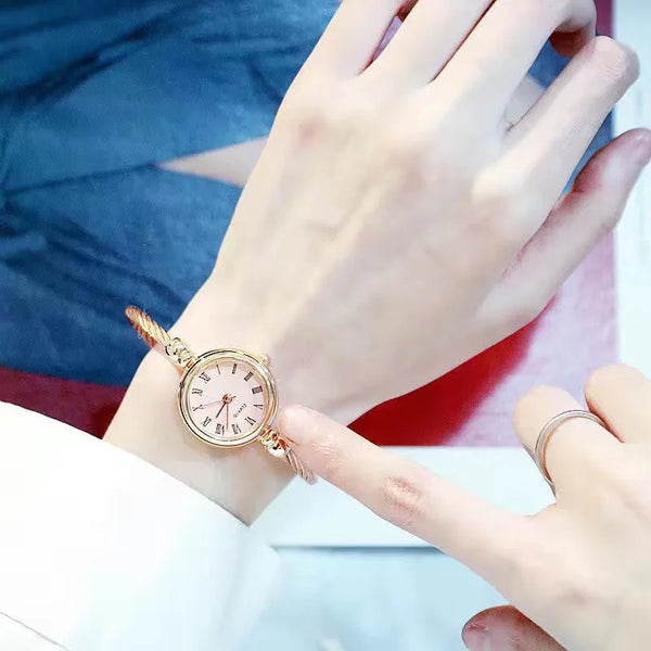 Women’s Gold Bangle Watch Stainless Steel Quartz