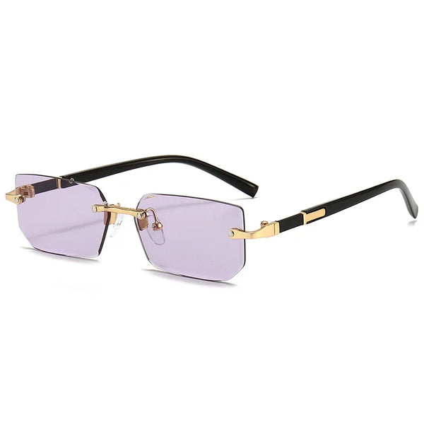 Upgrade Your Style with Trendy Rimless Rectangle Sunglasses