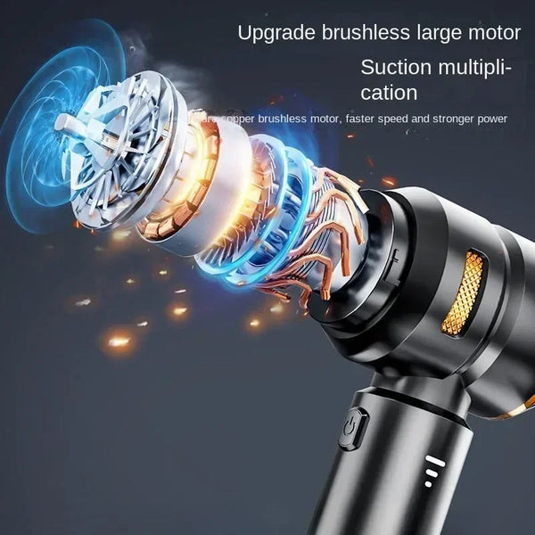 High-Power Cordless Car Vacuum & Air Duster